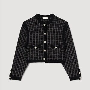 NWT - Sandro Tweed Cardigan Coatigan